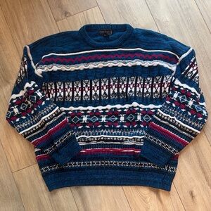 PETER ENGLAND Vintage Retro Rare Long Sleeve Crew Neck Wool Winter Sweater